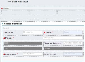 SMS Message Form
